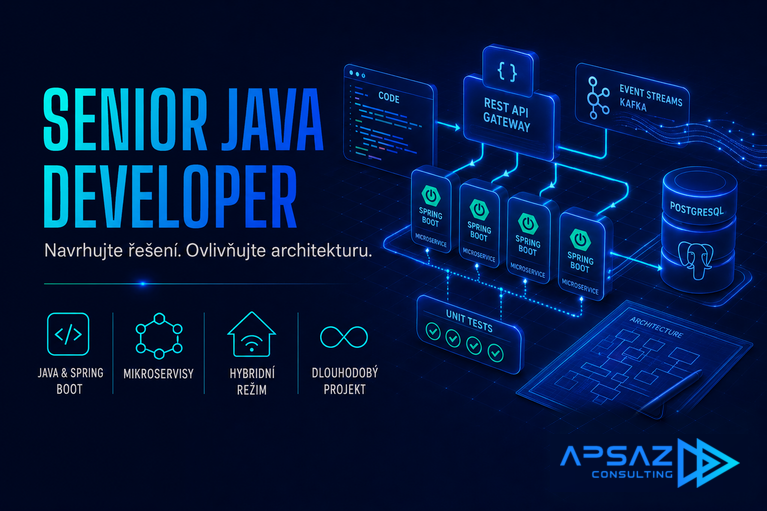 Senior Java Developer - Dlouhodobá spolupráce a prostor rozhodovat