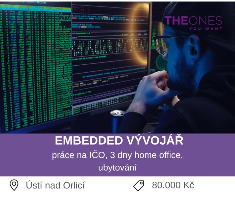 EMBEDDED SOFTWARE DEVELOPER (70. - 80.000 Kč)