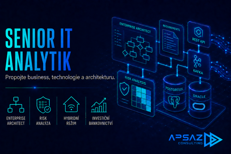 Senior IT analytik | Enterprise Architect | Hybridní režim | až 9 000 Kč/MD
